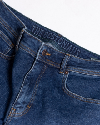Ανδρικό τζιν παντελόνι The Bostonians σε dark indigo, λεπτομέρεια thumb